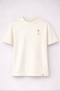 Move where your spirit expands. Key of Blessings™ Signature Tee – Ivory