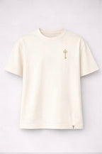 Move where your spirit expands. Key of Blessings™ Signature Tee – Ivory