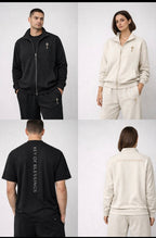 Stay aligned even when it’s quiet. Key of Blessings Adult Zip-Up Lounge Set
