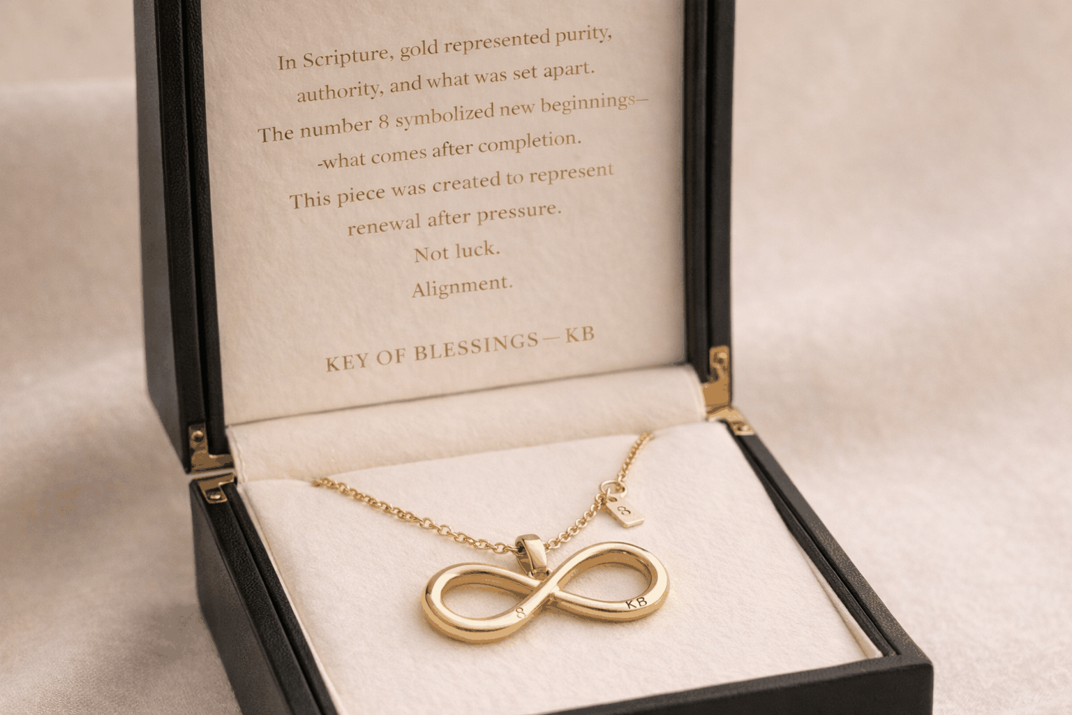 Key of Blessings™ Infinity 8 Necklace