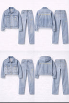 Lock in—distractions cost destiny. Key of Blessings™ Signature Denim Set adults Men/Women