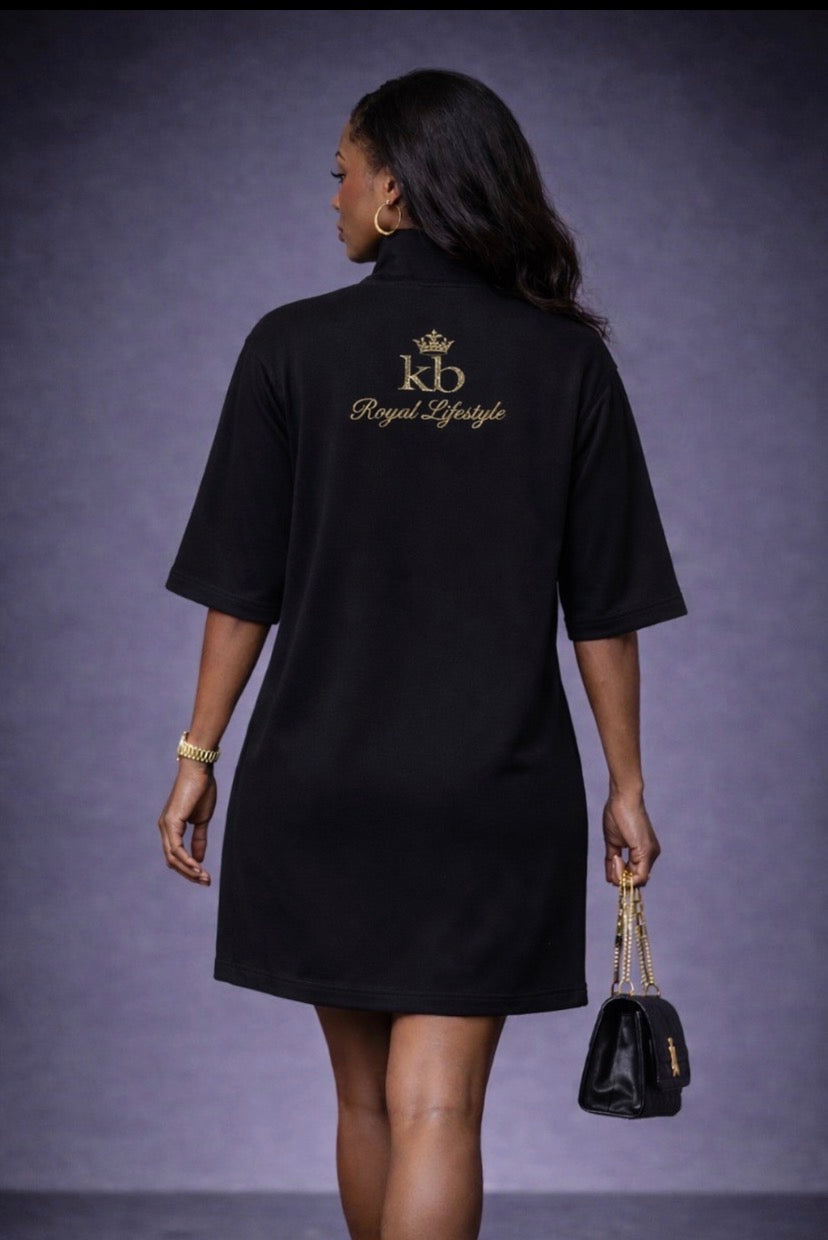 Stand tall in your truth. KB Royal Lifestyle – Signature Q-Zip Dress / Top Men and Women