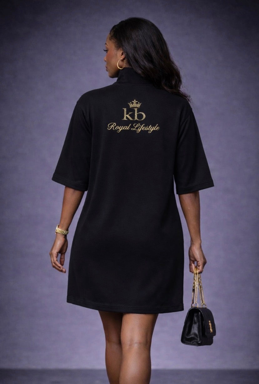 Stand tall in your truth. KB Royal Lifestyle – Signature Q-Zip Dress / Top Men and Women