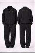 Stay aligned even when it’s quiet. Key of Blessings Adult Zip-Up Lounge Set