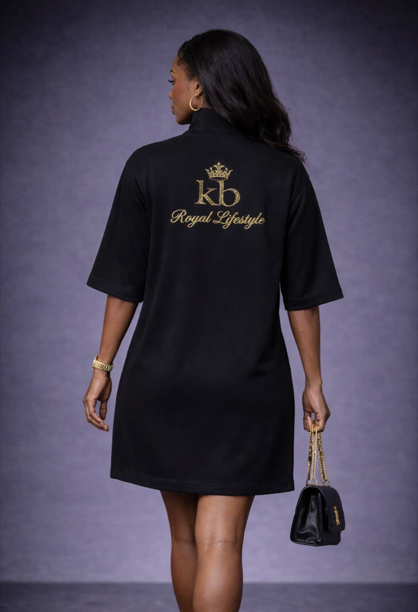 Stand tall in your truth. KB Royal Lifestyle – Signature Q-Zip Dress / Top Men and Women
