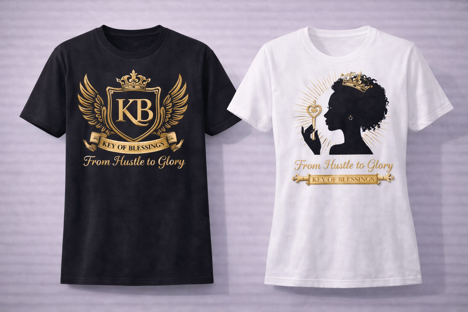 Key of Blessings™ Muse Tee — From Hustle to Glory