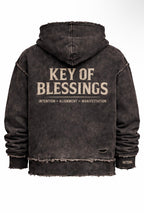 Walk like purpose follows you. Key of Blessings – Vintage Manifest Hoodie (Limited 300)