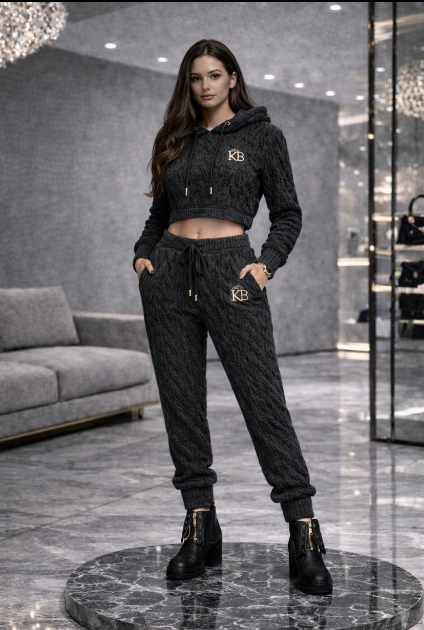 Create what lasts beyond trends.
	
Key of Blessings™ Signature Plush Cable Sweatsuit Men/Women
