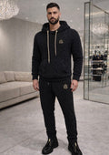 Stay sharp—your future depends on it. Key of Blessings™ Signature Plush Cable Sweatsuit – Black
