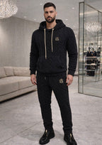 Stay sharp—your future depends on it. Key of Blessings™ Signature Plush Cable Sweatsuit – Black