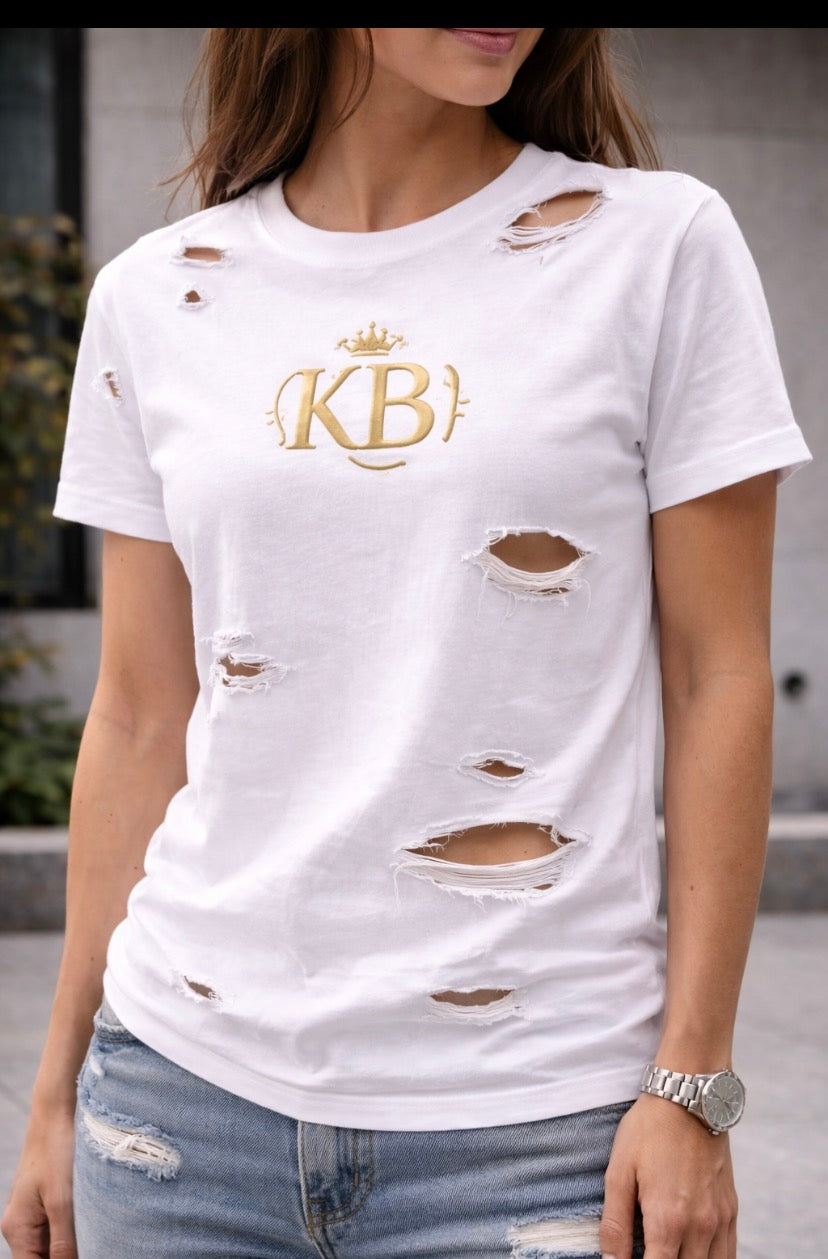 KB “From Hustle to Glory” Distressed Luxury Tee