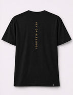 Your frequency creates your reality. Key of Blessings™ Spine Statement Tee – Black Men