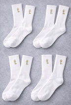 Bless others as you rise. KB Key Signature Socks – White (Multi-Pair Edition) 6 pack