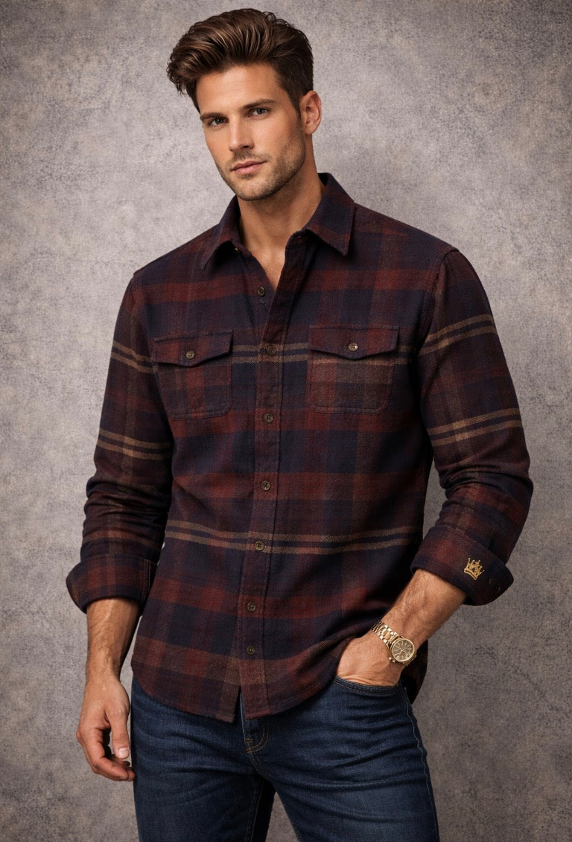 What’s for you moves toward you. KB Crown Heritage Plaid Button-Down
