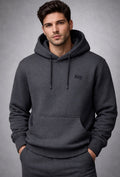 Elevate yourself. Royal Luxury Hoodie – Charcoal Edition Set.
