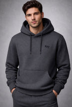 Elevate yourself. Royal Luxury Hoodie – Charcoal Edition Set.