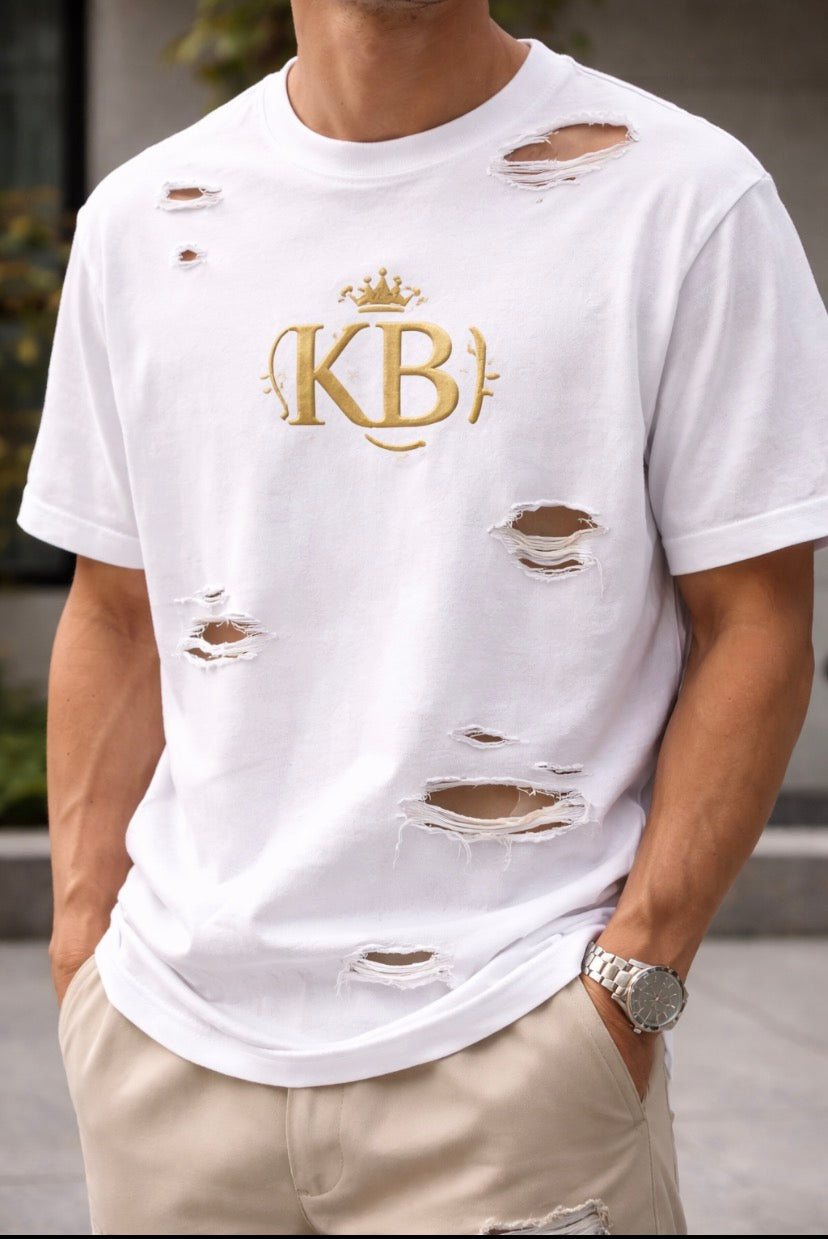 KB “From Hustle to Glory” Distressed Luxury Tee