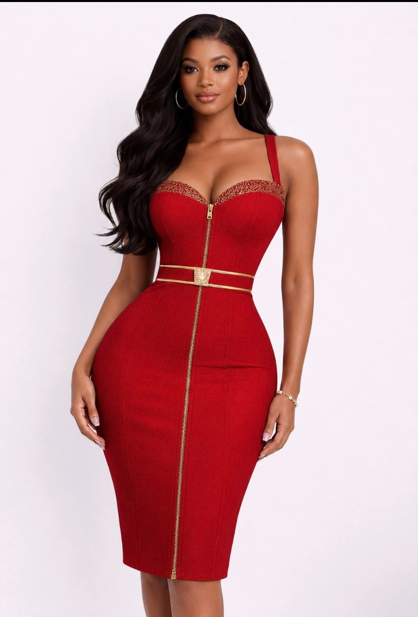 Power lives in your choices. THE SOVEREIGN FLAME DRESS**