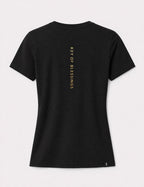 The right path feels different. Stay in tune with your purpose. Key of Blessings™ Spine Statement Tee – Black Woman’s