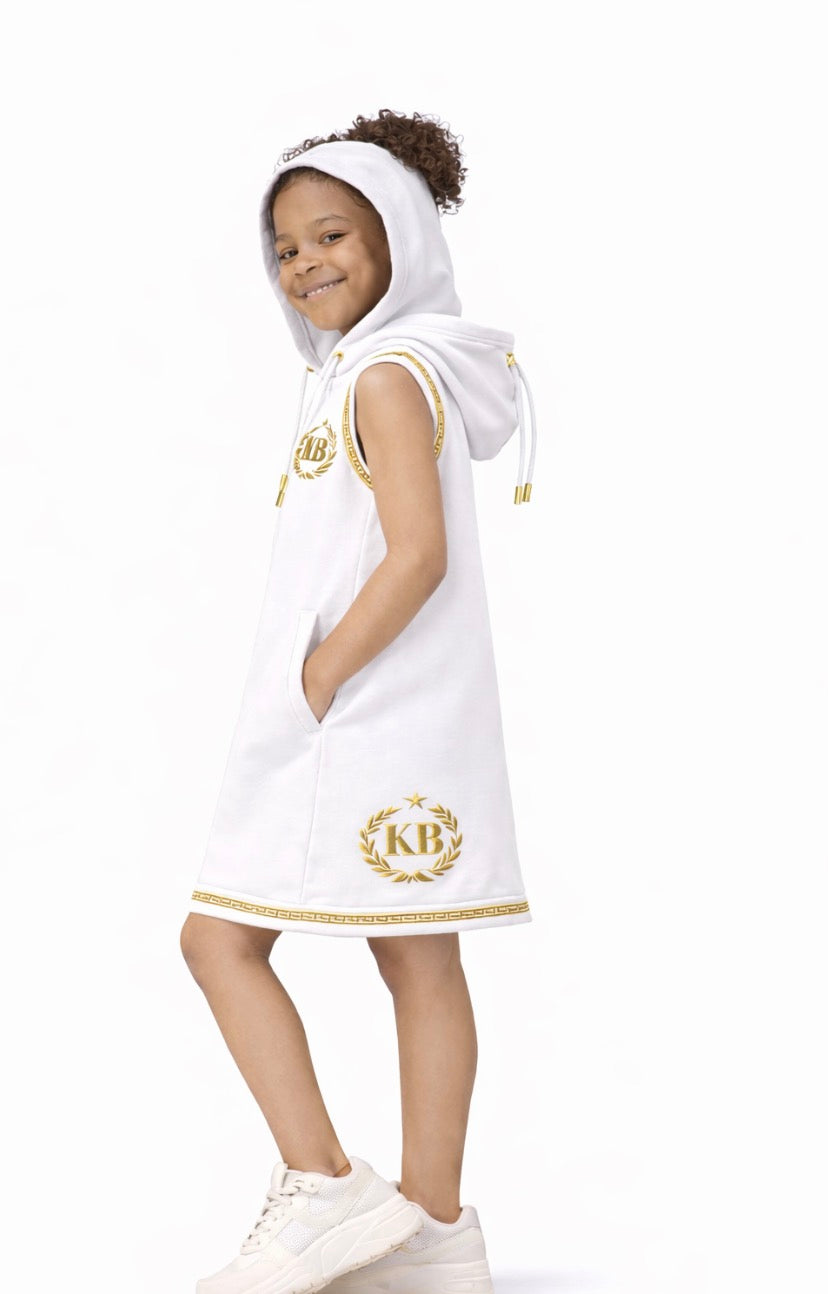 Key of Blessings® Girls Signature Sleeveless Hoodie Dress