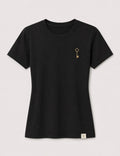 The right path feels different. Stay in tune with your purpose. Key of Blessings™ Spine Statement Tee – Black Woman’s