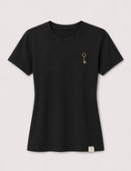 The right path feels different. Stay in tune with your purpose. Key of Blessings™ Spine Statement Tee – Black Woman’s