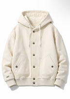Influence with purpose. KEY Atelier Snap Hoodie – Ivory Luxe Edition