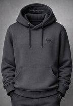Elevate yourself. Royal Luxury Hoodie – Charcoal Edition Set.