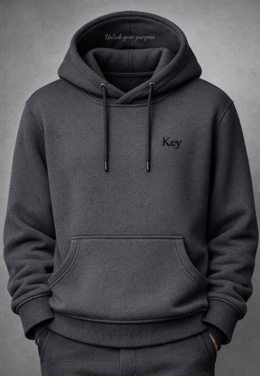 Elevate yourself. Royal Luxury Hoodie – Charcoal Edition Set.