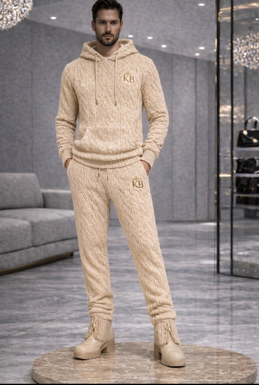 Create what lasts beyond trends.
	
Key of Blessings™ Signature Plush Cable Sweatsuit Men/Women