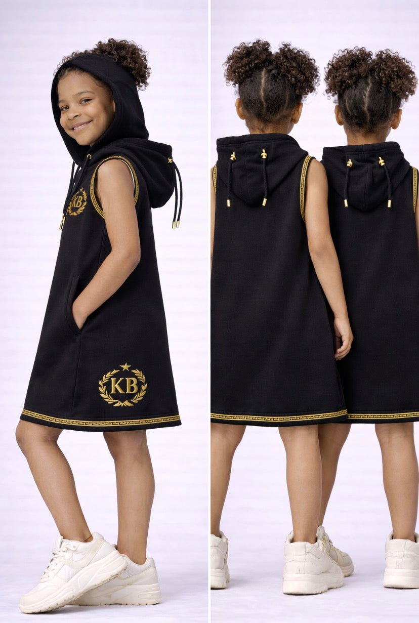 Key of Blessings® Girls Signature Sleeveless Hoodie Dress