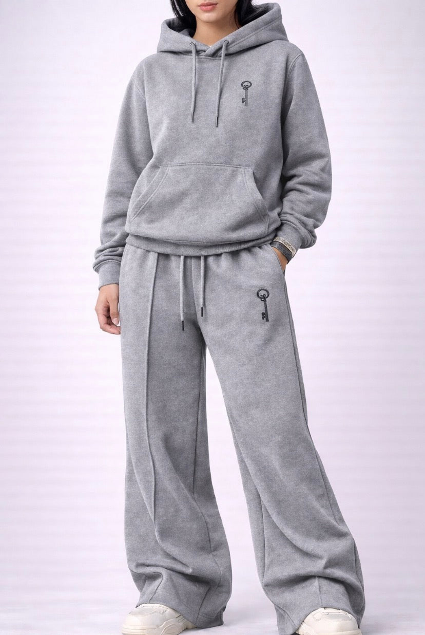 KEY OF BLESSINGS™ Signature Wide-Leg Hoodie Set