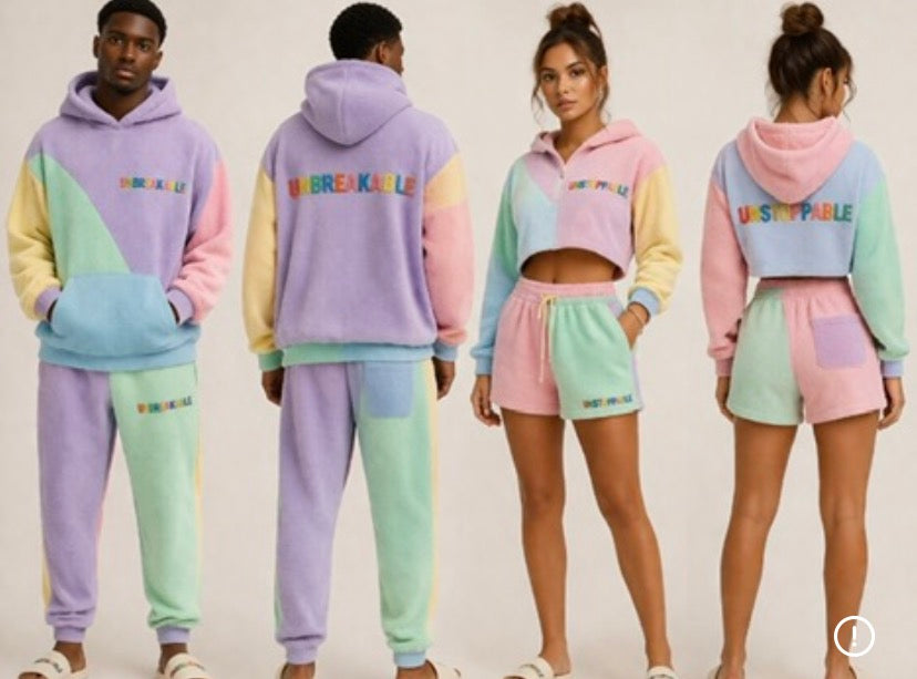 “I don’t chase — I attract. What’s meant for me flows effortlessly.” Unstoppable,Unbreakable Pastel Luxe Signature Set (Male/Female)