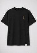 Your frequency creates your reality. Key of Blessings™ Spine Statement Tee – Black Men