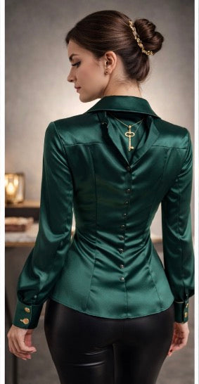 Elevation is a decision. The Alignment Silk Blouse – Key Signature