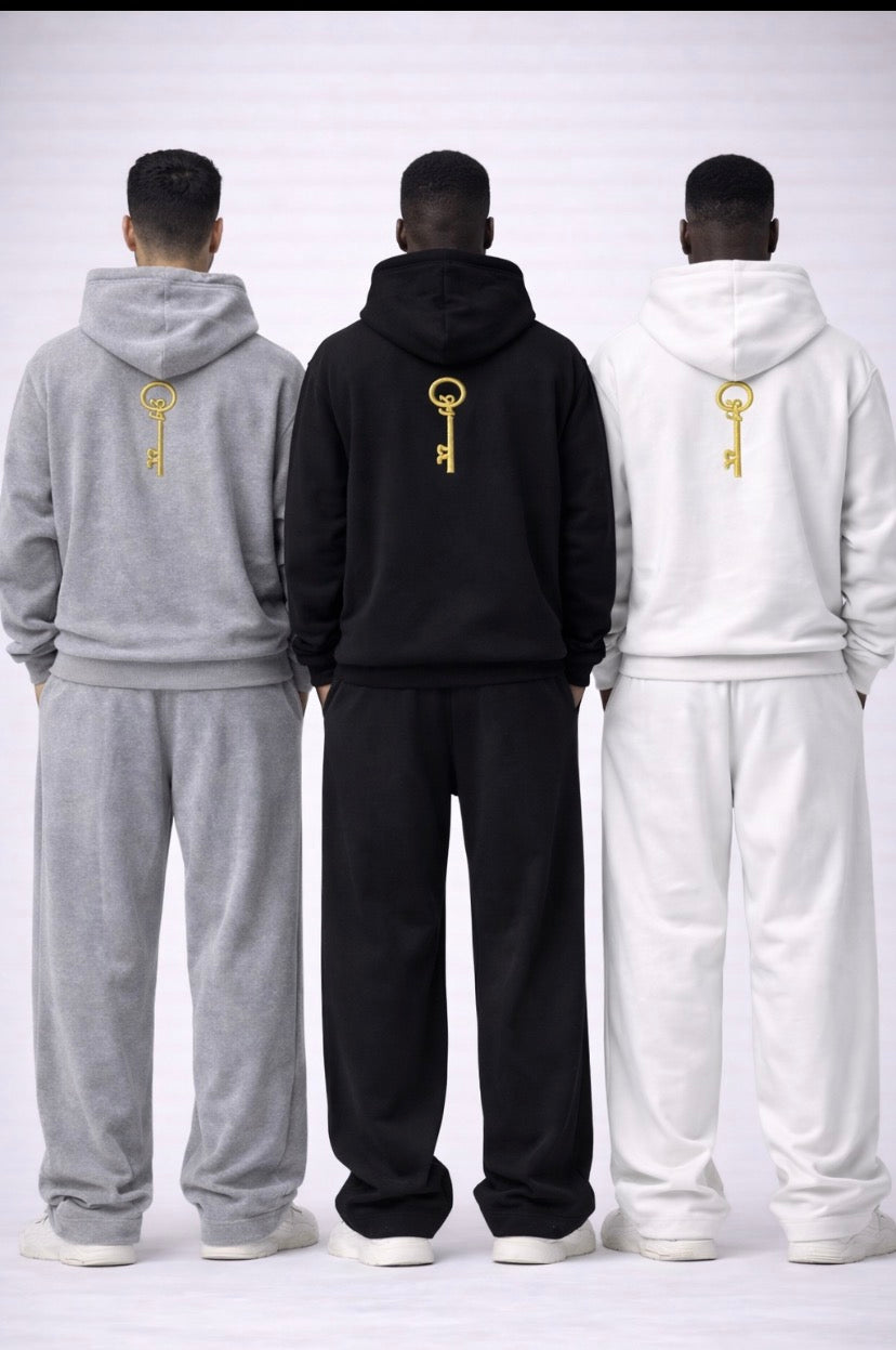 KEY OF BLESSINGS™ Signature Wide-Leg Hoodie Set