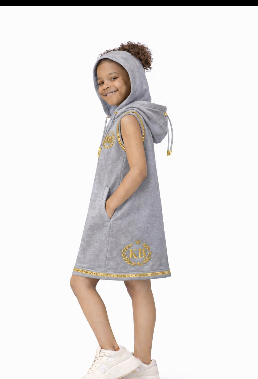 Key of Blessings® Girls Signature Sleeveless Hoodie Dress