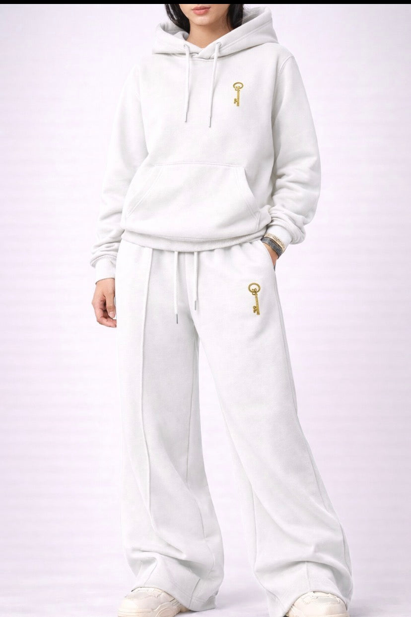 KEY OF BLESSINGS™ Signature Wide-Leg Hoodie Set
