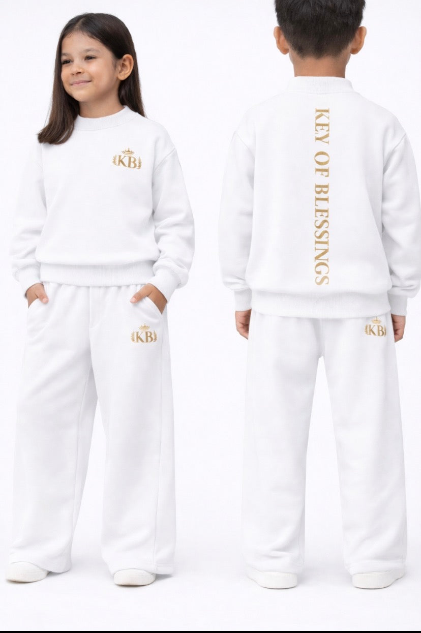 Discipline speaks louder than talent. Key of Blessings™ Kids Signature Crewneck Set Boys/Girls