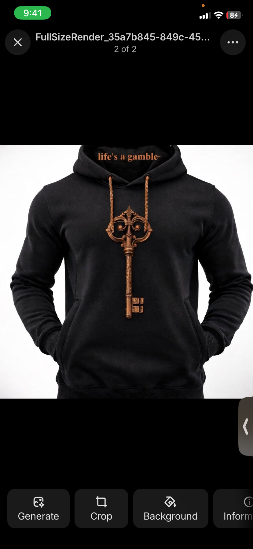 “You didn’t come this far to stay the same.” Life’s A Gamble Signature Key Hoodie