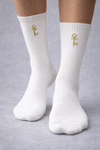 Bless others as you rise. KB Key Signature Socks – White (Multi-Pair Edition) 6 pack