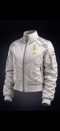 Leave impact, not impressions. Key of Blessings™ Signature Ivory Moto Jacket