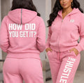 Think bigger than your environment. KB Hustle Statement Zip-Up Tracksuit – Black Edition Men/Woman