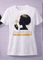 Your life responds to your belief.
Key of Blessings™ Muse Tee — From Hustle to Glory
